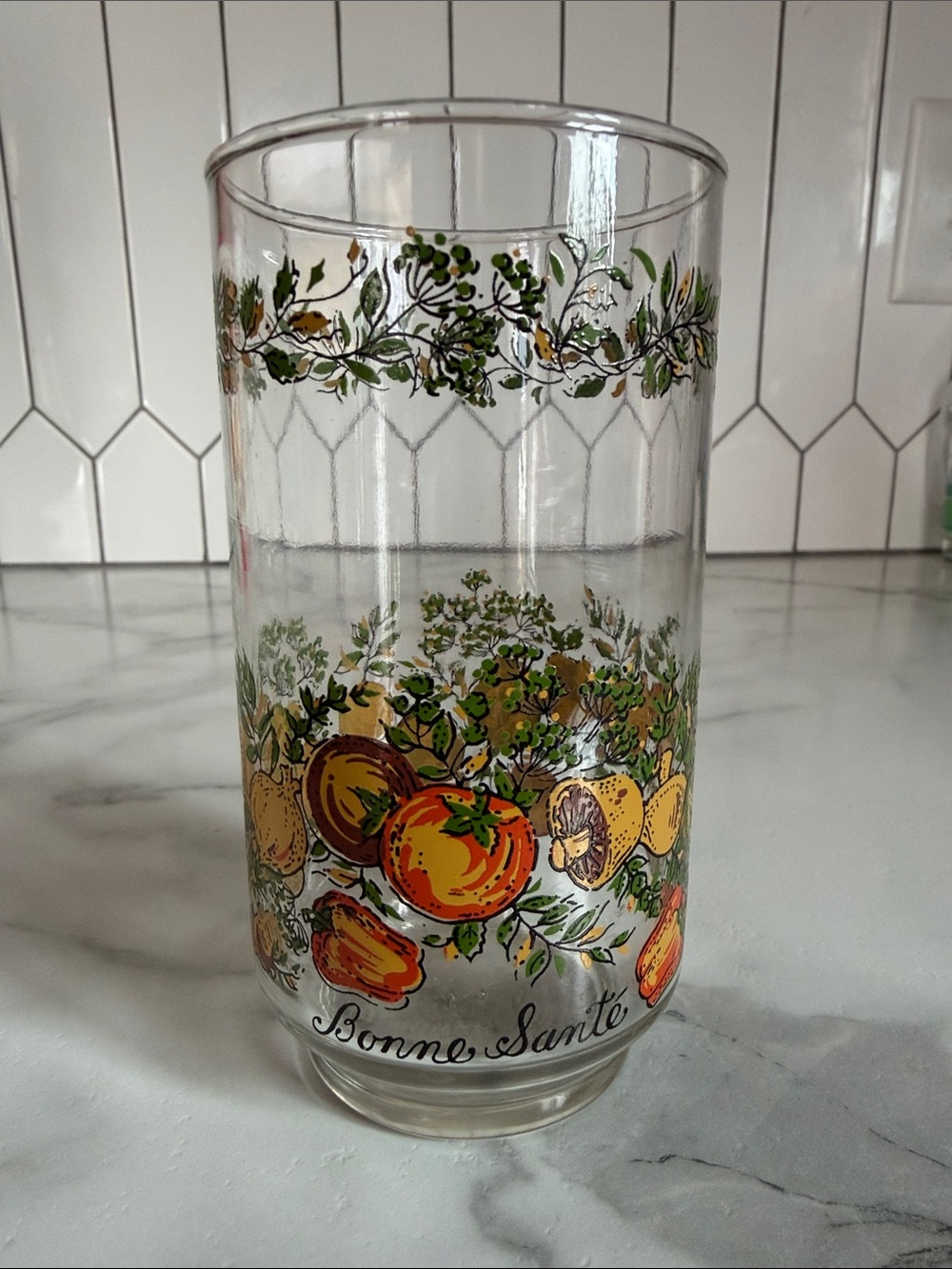 Vintage 1970’s Libby “Spice of Life” Drinking Glass